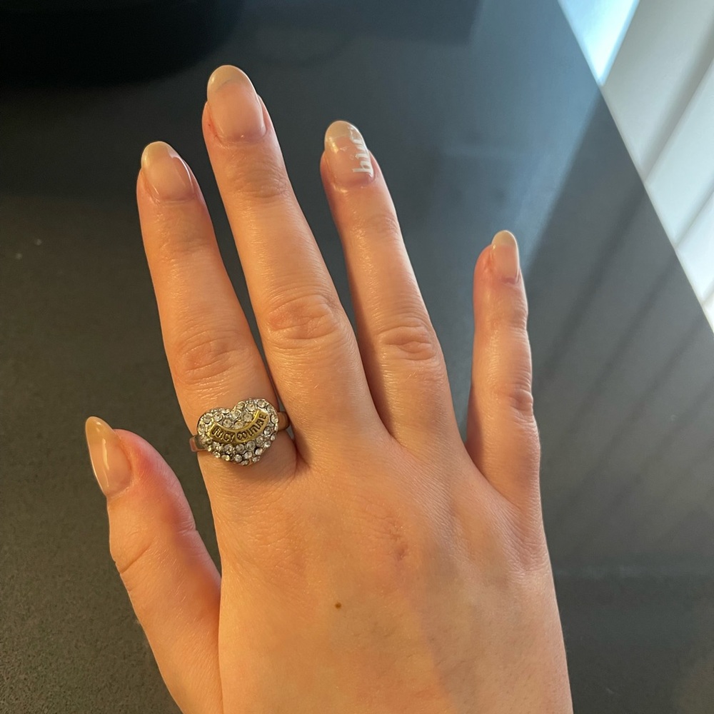 Juicy Couture Silver and Gold Heart Ring